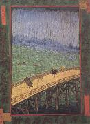 Vincent Van Gogh, Japonaiserie:Bridge in the Rain (nn04)